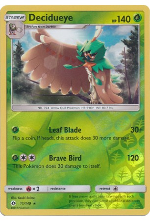 Decidueye - SM01/011 - Rare (Reverse Holo)