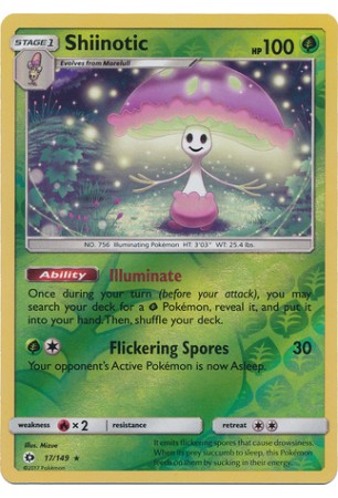 Shiinotic - SM01/017 - Rare Holo (Reverse Holo)