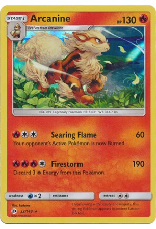 Arcanine - SM01/022 - Rare Holo