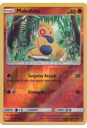Makuhita - SM01/067 - Common (Reverse Holo)