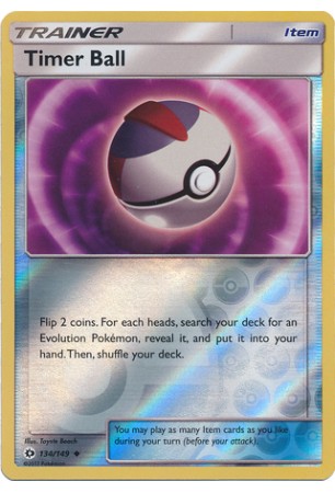 Timer Ball - SM01/134 - Uncommon (Reverse Holo)