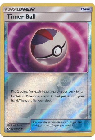 Timer Ball - SM01/134 - Uncommon (Reverse Holo)