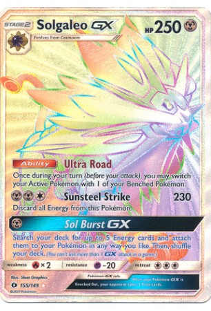 Solgaleo-GX - SM01/155 - Secret Rare