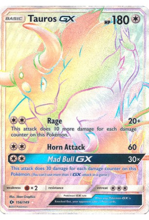 Tauros-GX - SM01/156 - Secret Rare