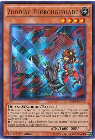 Zoodiac Thoroughblade - RATE-EN017 - Ultra Rare