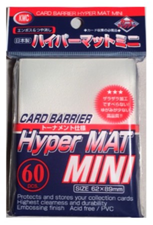 Deck Protector KMC Mini (60 Sleeves) - Hyper Mat Clear