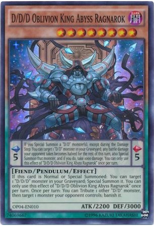 D/D/D Oblivion King Abyss Ragnarok - OP04-EN010 - Super Rare