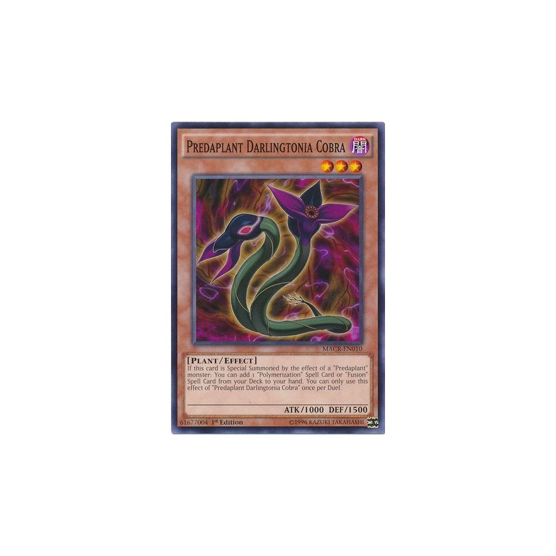 Predaplant Darlingtonia Cobra - Yu-Gi-Oh! Card - Dueling Nexus