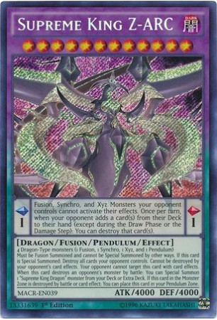 Supreme King Z-ARC - MACR-EN039 - Secret Rare