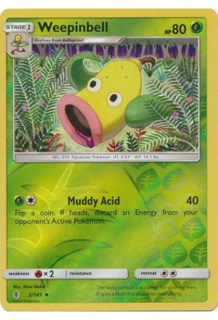 Weepinbell - SM02/002 - Uncommon (Reverse Holo)