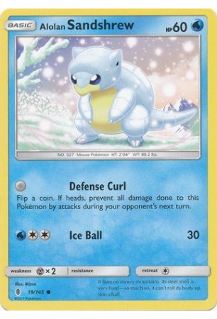 Alolan Sandshrew - SM02/019 - Common