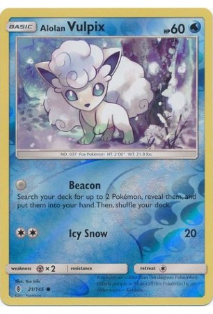 Alolan Vulpix - SM02/021 - Common (Reverse Holo)