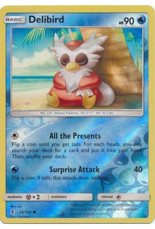 Delibird - SM02/026 - Common (Reverse Holo)