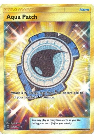 Aqua Patch - SM02/161 - Shiny Holo Rare