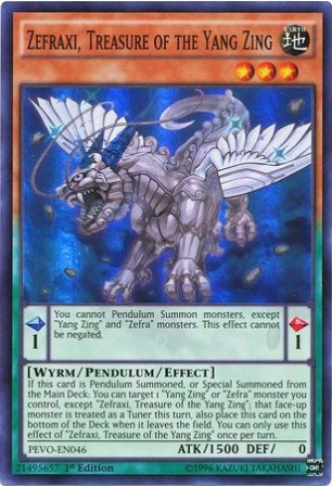 Zefraxi, Treasure of the Yang Zing - PEVO-EN046 - Super Rare