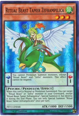 Ritual Beast Tamer Zeframpilica - PEVO-EN048 - Super Rare