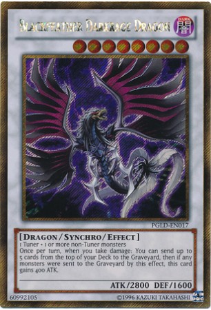 Blackfeather Darkrage Dragon - PGLD-EN017 - Gold Secret Rare