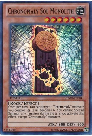 Chronomaly Sol Monolith - NUMH-EN004 - Super Rare