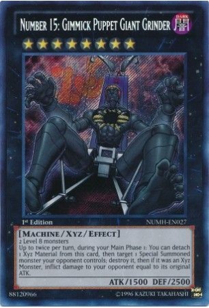 Number 15: Gimmick Puppet Giant Grinder - NUMH-EN027 - Secret Rare