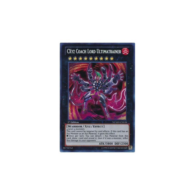 CXyz Coach Lord Ultimatrainer - NUMH-EN038 - Secret Rare - Duelshop