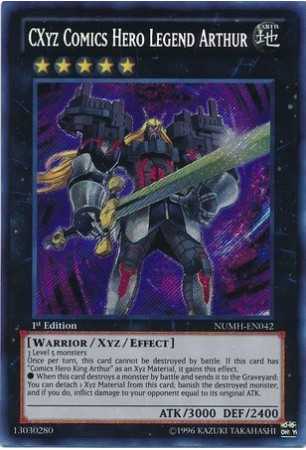 CXyz Comics Hero Legend Arthur - NUMH-EN042 - Secret Rare