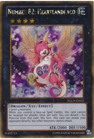 Number 82: Heartlandraco - PGLD-EN025 - Gold Secret Rare