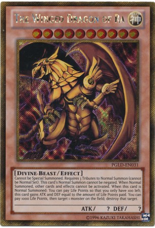 The Winged Dragon of Ra - PGLD-EN031 - Gold Secret Rare