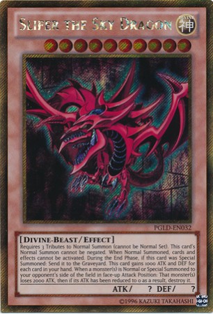 Slifer the Sky Dragon - PGLD-EN032 - Gold Secret Rare