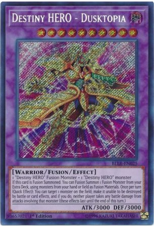 Destiny HERO - Dusktopia - BLLR-EN025 - Secret Rare