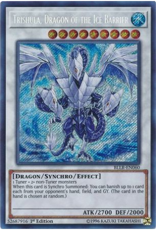 Trishula, Dragon of the Ice Barrier - BLLR-EN060 - Secret Rare