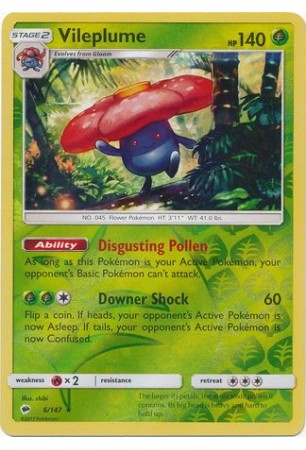 Vileplume - SM03/006 - Rare Holo (Reverse Holo)