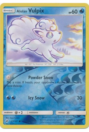 Alolan Vulpix - SM03/027 - Common (Reverse Holo)