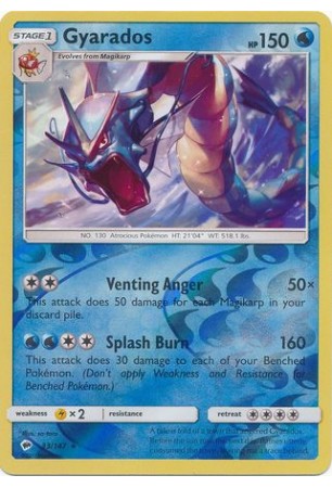 Gyarados - SM03/033 - Rare Holo (Reverse Holo)