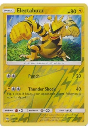 Electabuzz - SM03/042 - Uncommon (Reverse Holo)