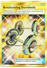 Bodybuilding Dumbbells - SM03/161 - Shiny Holo Rare