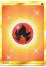 Fire Energy - SM03/167 - Shiny Holo Rare