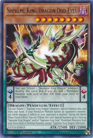 Supreme King Dragon Odd-Eyes - COTD-EN015 - Rare