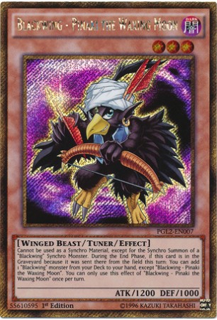 Blackwing - Pinaki the Waxing Moon - PGL2-EN007 - Gold Secret Rare