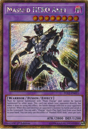 Masked HERO Anki - PGL2-EN011 - Gold Secret Rare