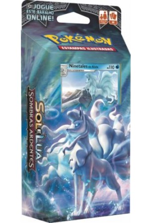 Pokémon Sol e Lua 3: Sombras Ardentes Deck Inicial - Geada Luminosa (Ninetales)