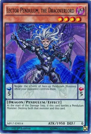 Lector Pendulum, the Dracoverlord - MP17-EN014 - Ultra Rare