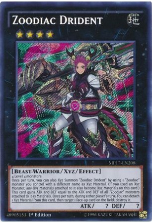 Zoodiac Drident - MP17-EN208 - Secret Rare