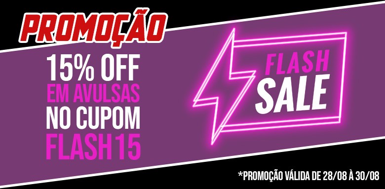 15% OFF no cupom FLASH15