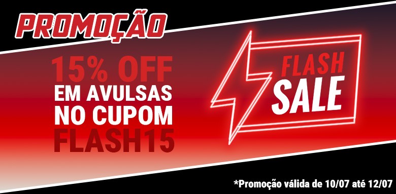 15% OFF no cupom FLASH15
